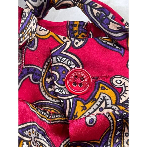 Equipment flowing paisley silk pants size small - Picture 4 of 10